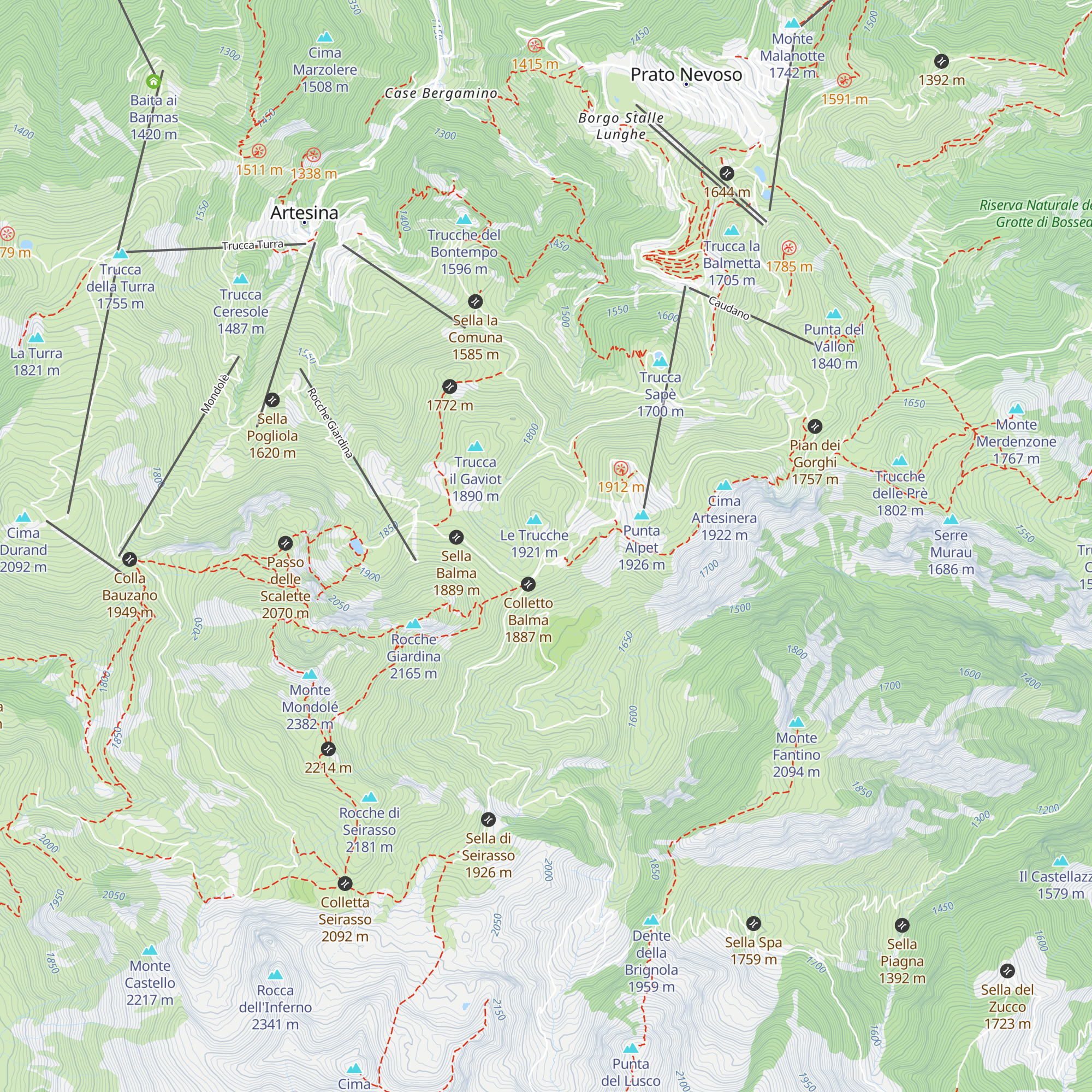 Rifugio Bartolomeo Merlo map