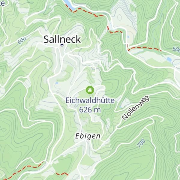 Map of Eichwaldhütte