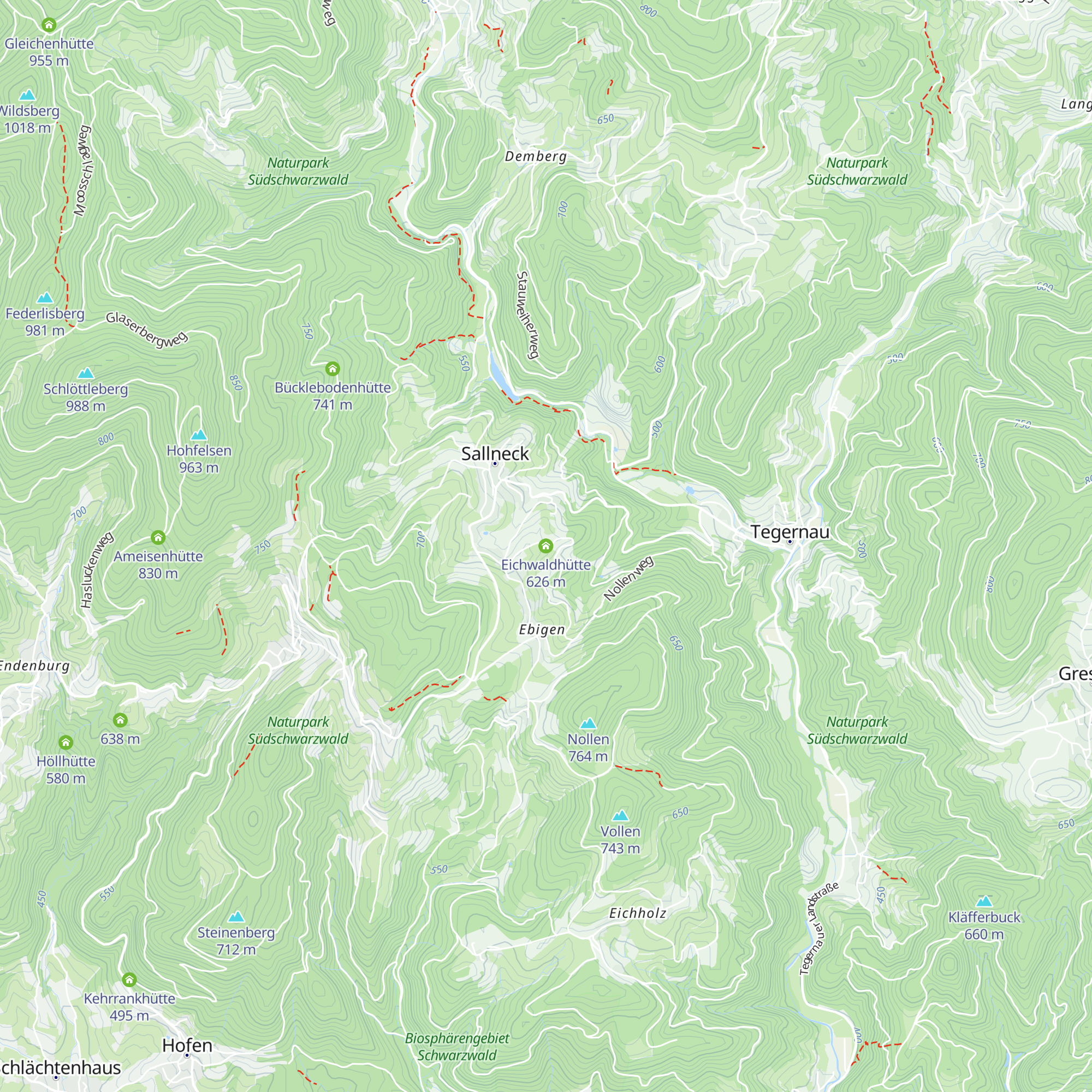 Eichwaldhütte map