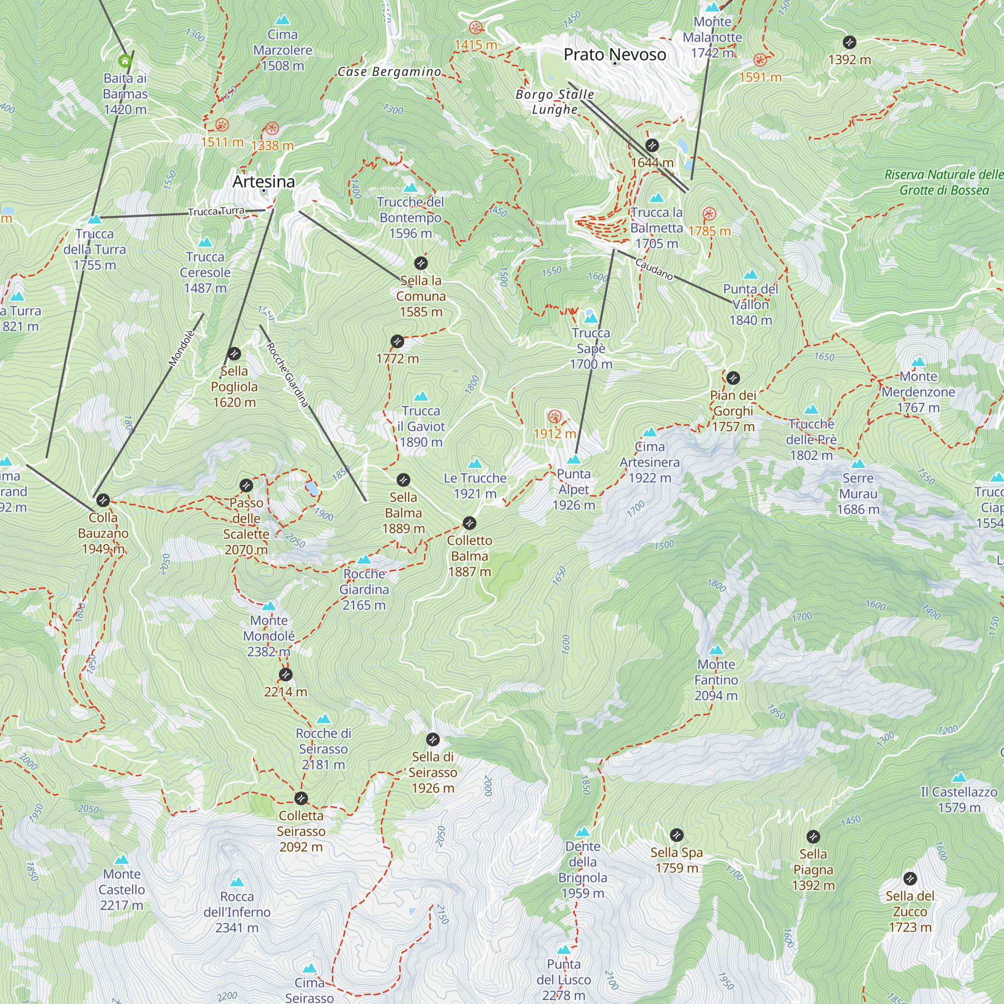 Rifugio Balma map