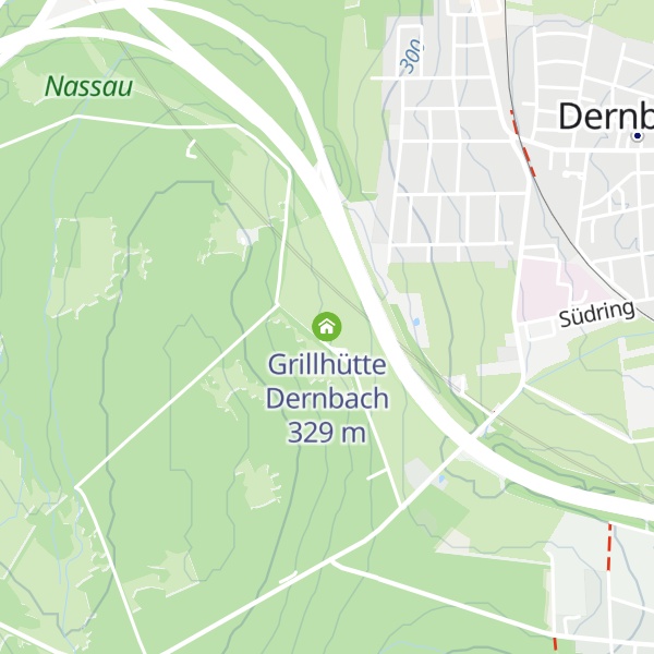Map of Grillhütte Dernbach