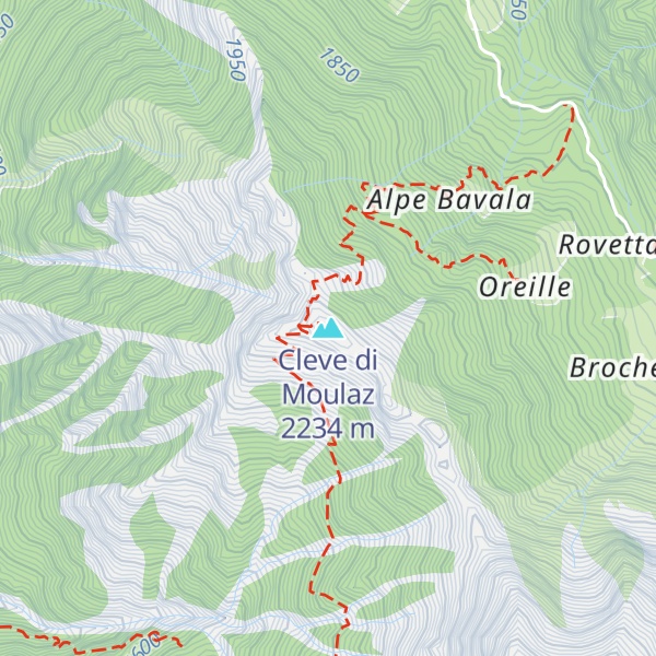Map of Cleve di Moulaz