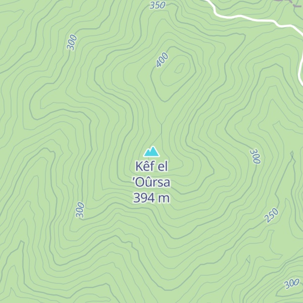 Map of Kêf el ’Oûrsa