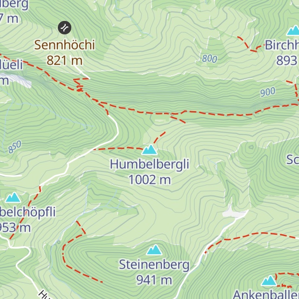 Map of Humbelbergli