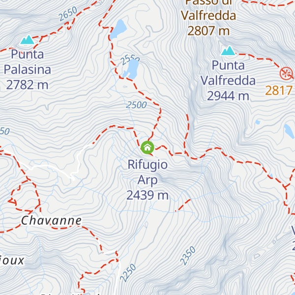 Map of Rifugio Arp
