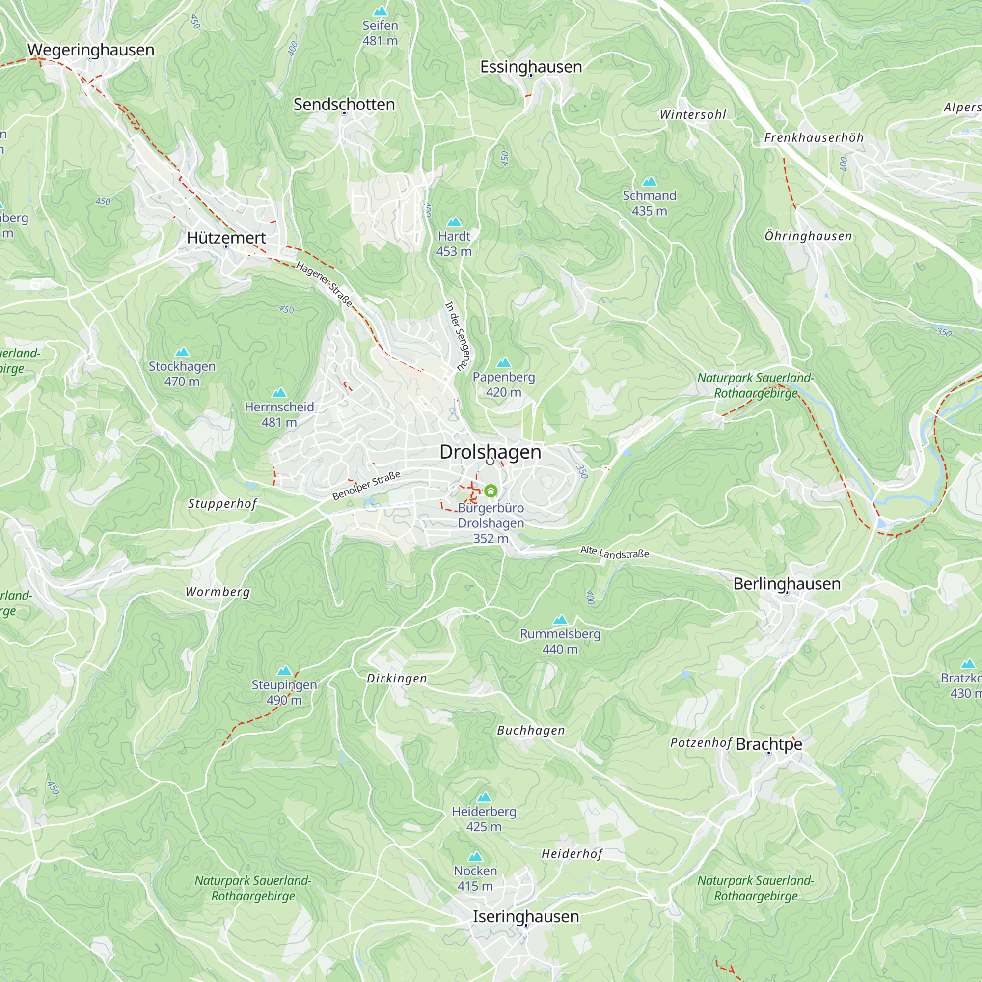 Bürgerbüro Drolshagen map