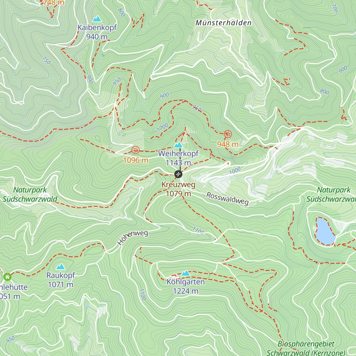 Kreuzweghütte map