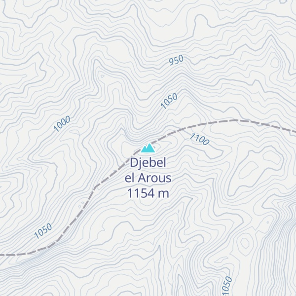 Map of Djebel el Arous