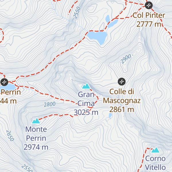 Map of Gran Cima