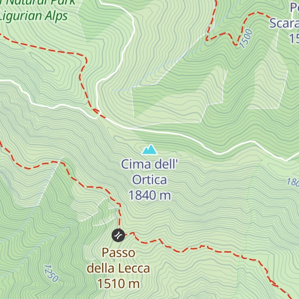 Map of Cima dell' Ortica