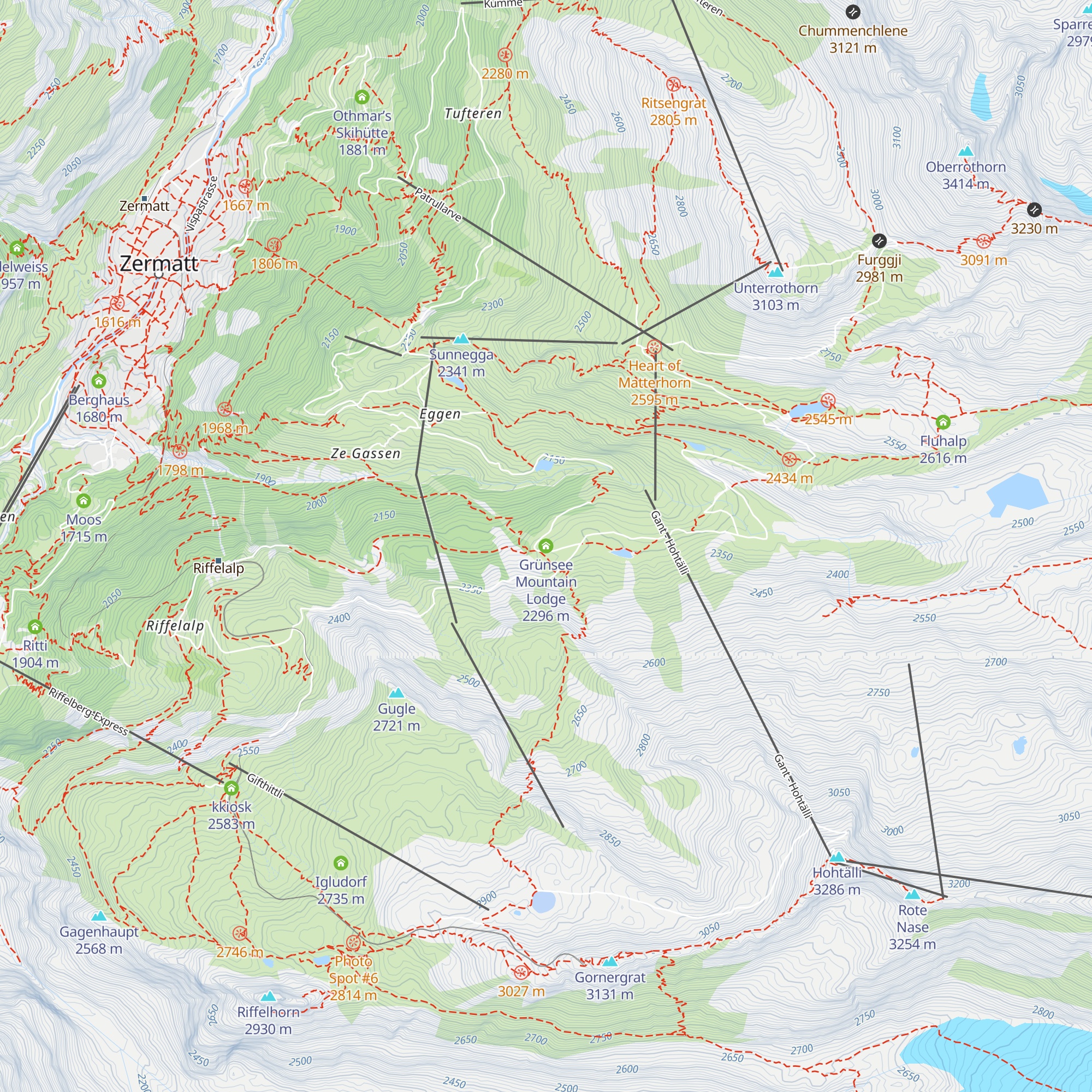 Grünsee Mountain Lodge map