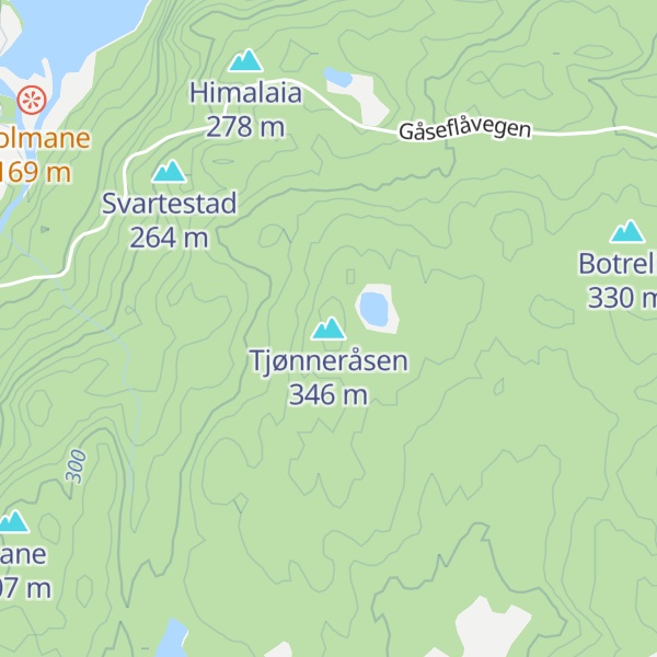 Map of Tjønneråsen
