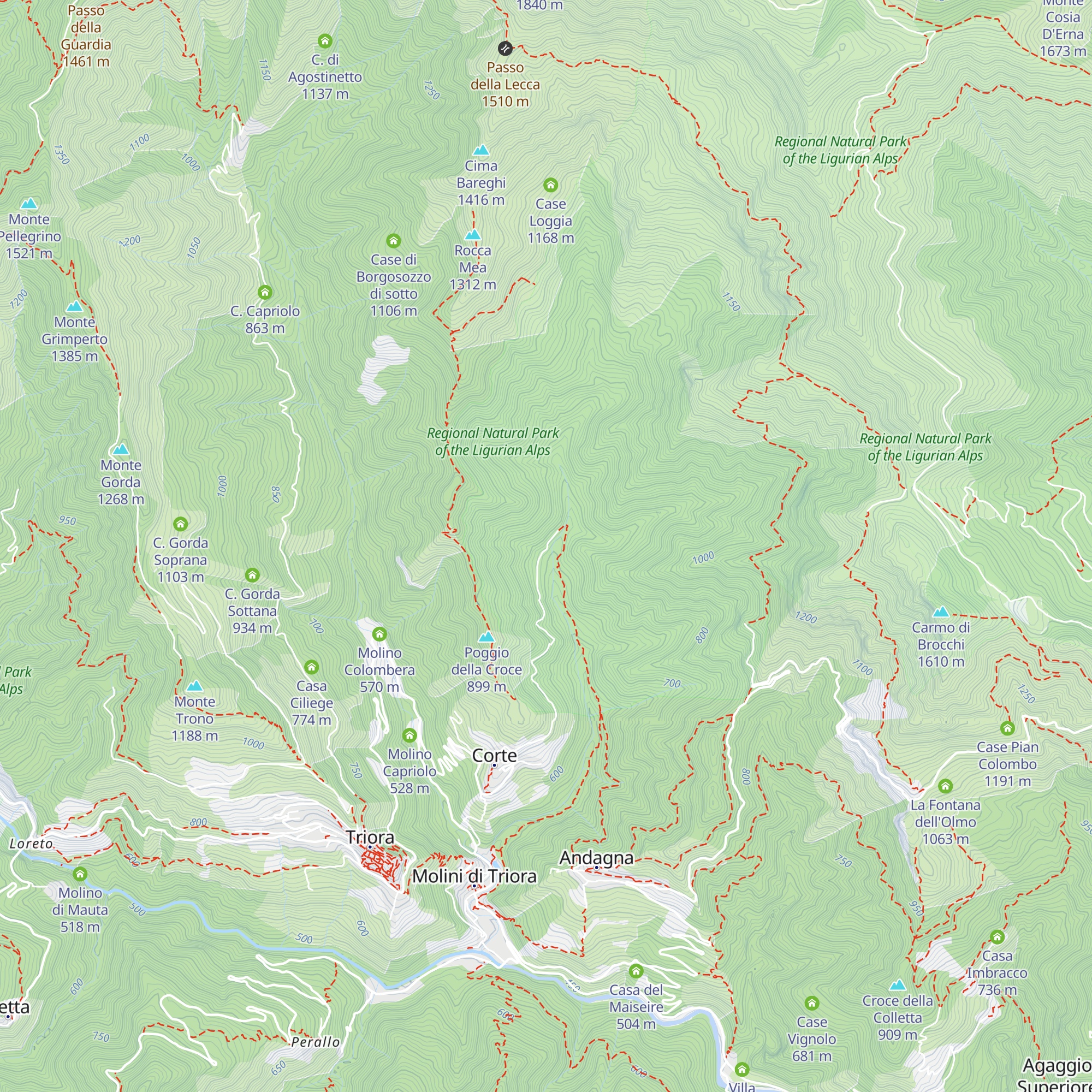 Case Coreca map
