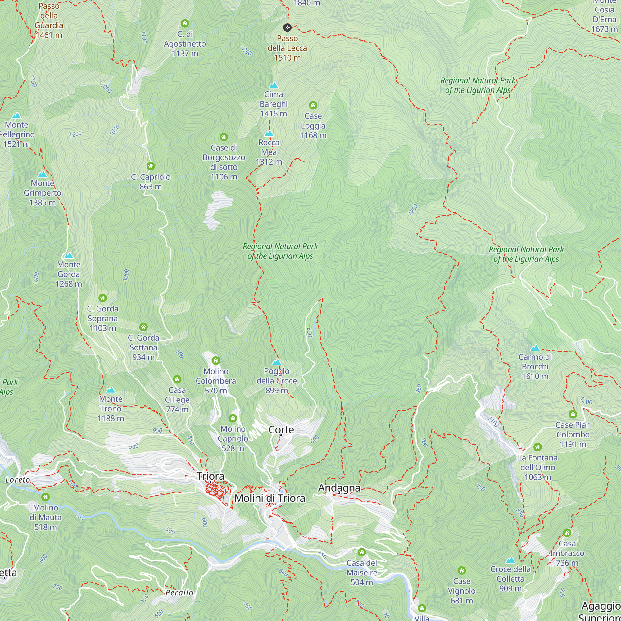 Case Coreca map
