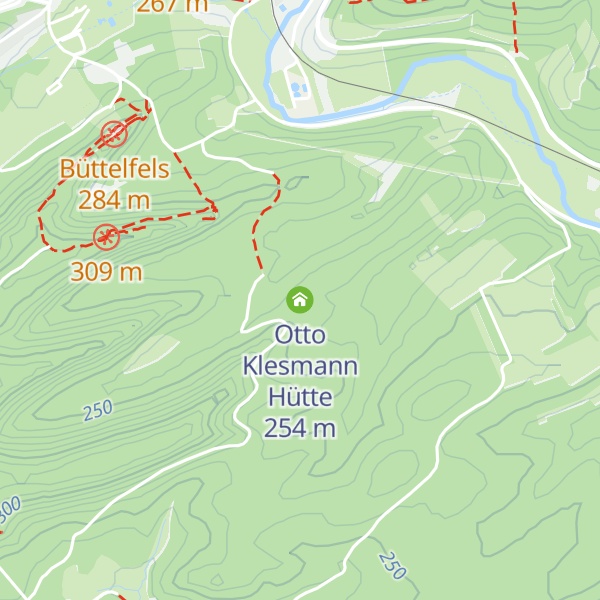Map of Otto Klesmann Hütte