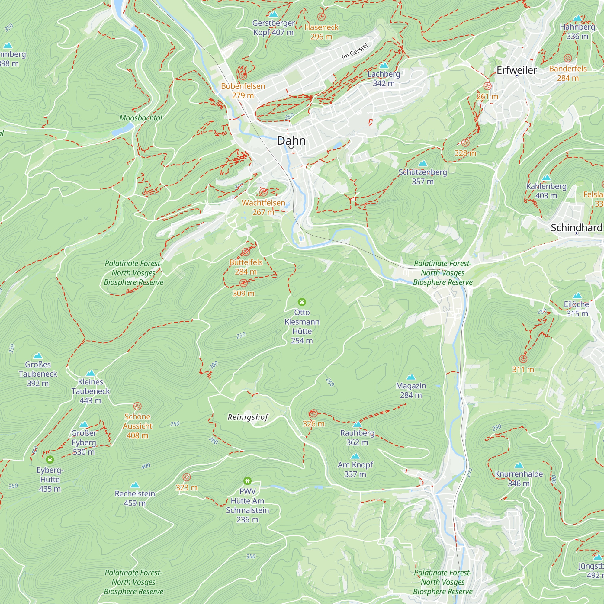 Otto Klesmann Hütte map