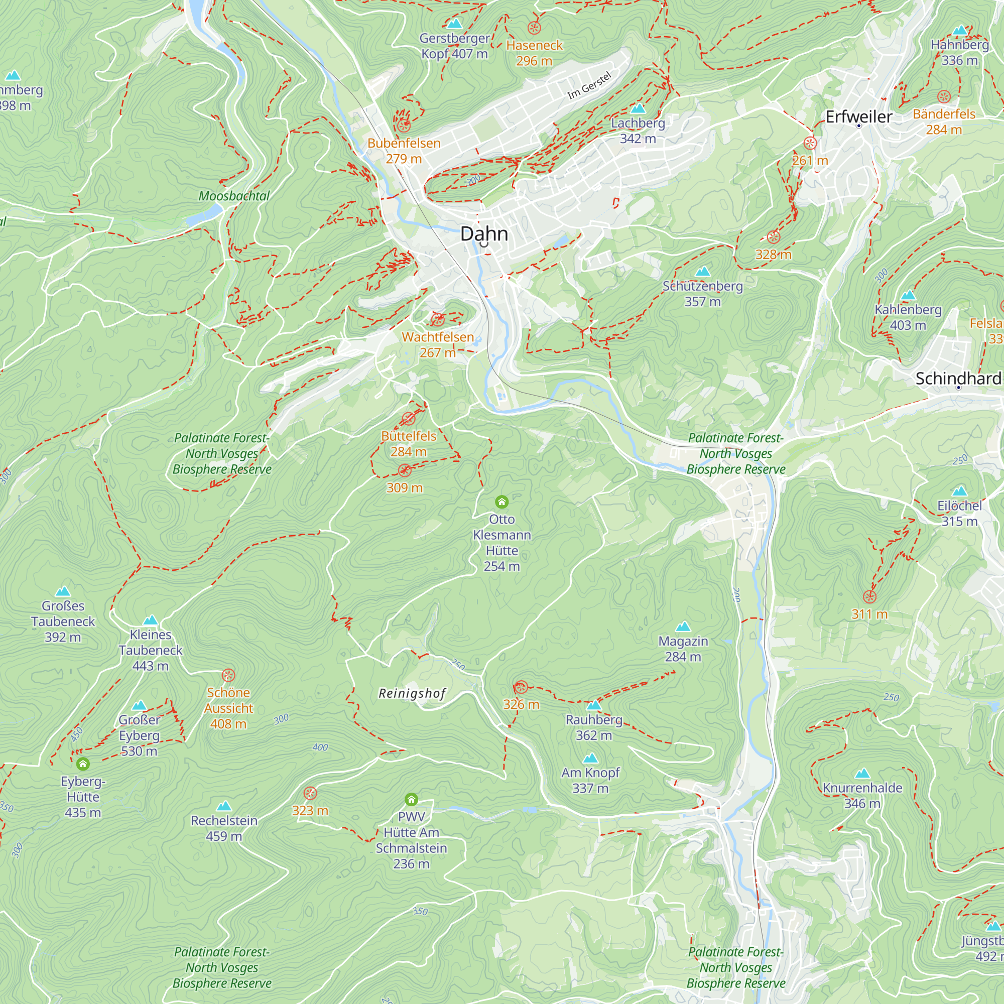 Otto Klesmann Hütte map