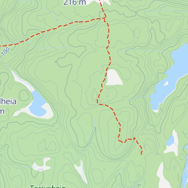 Map of Lille Lindåsen