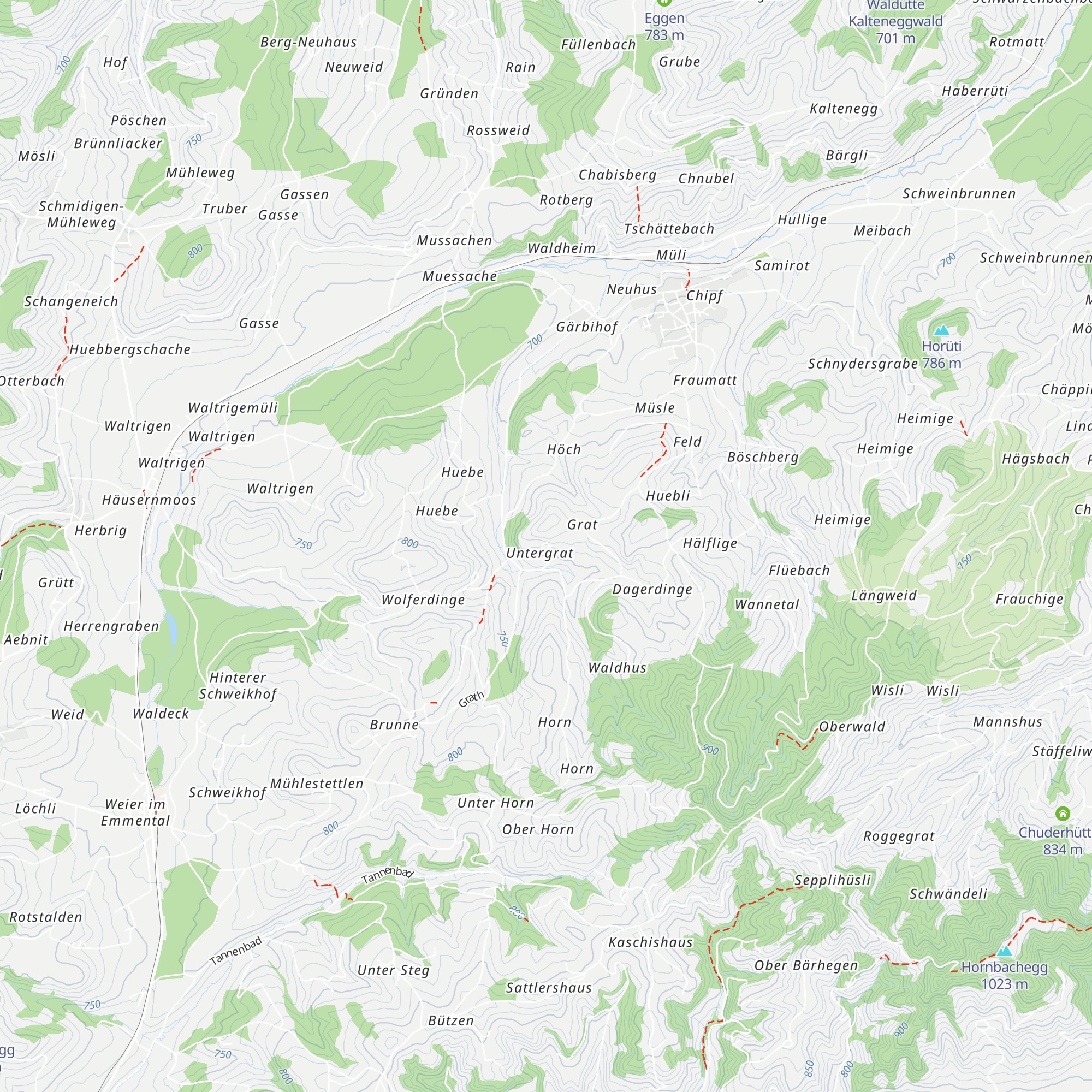 Untergrat map