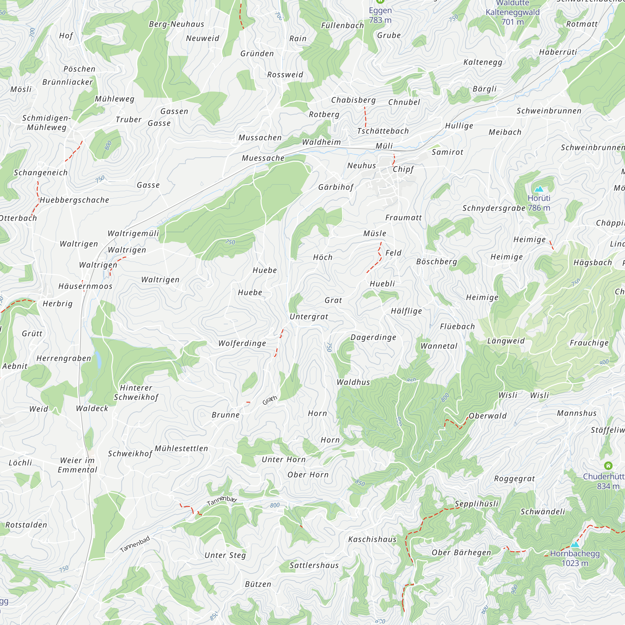 Untergrat map
