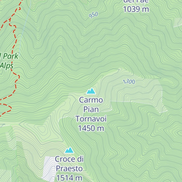 Map of Carmo Pian Tornavoi