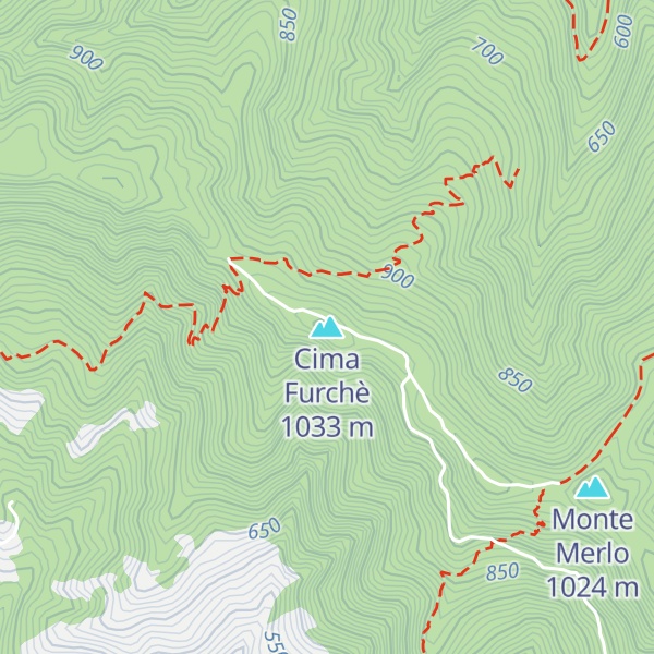 Map of Cima Furchè