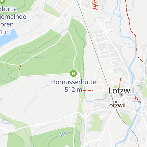 Map of Hornusserhütte