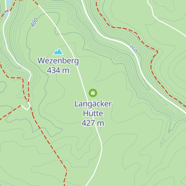 Map of Langäcker Hütte