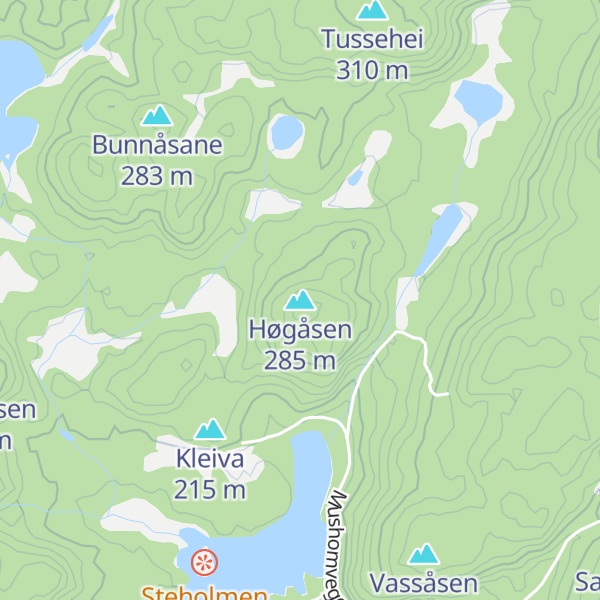 Map of Høgåsen