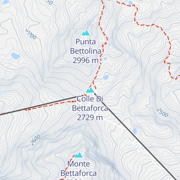 Map of Colle Di Bettaforca