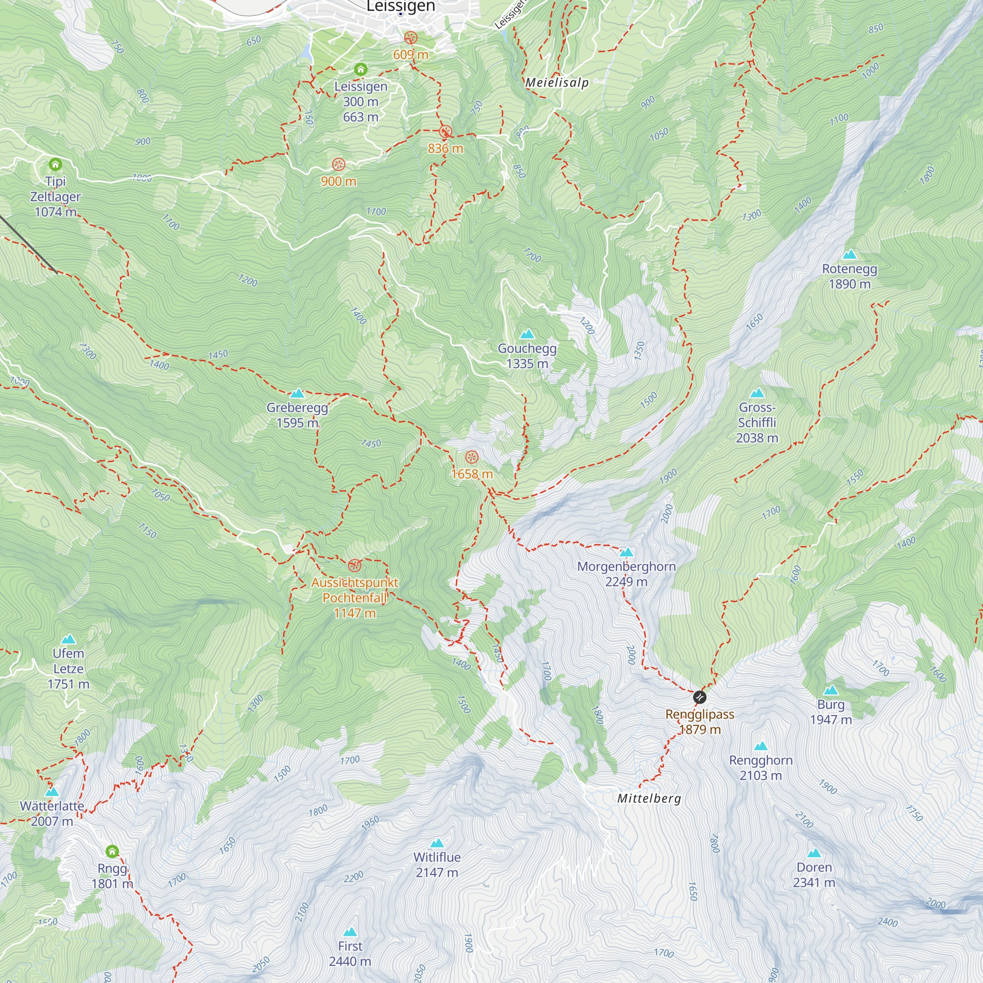 Brunnialp map