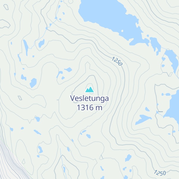 Map of Vesletunga
