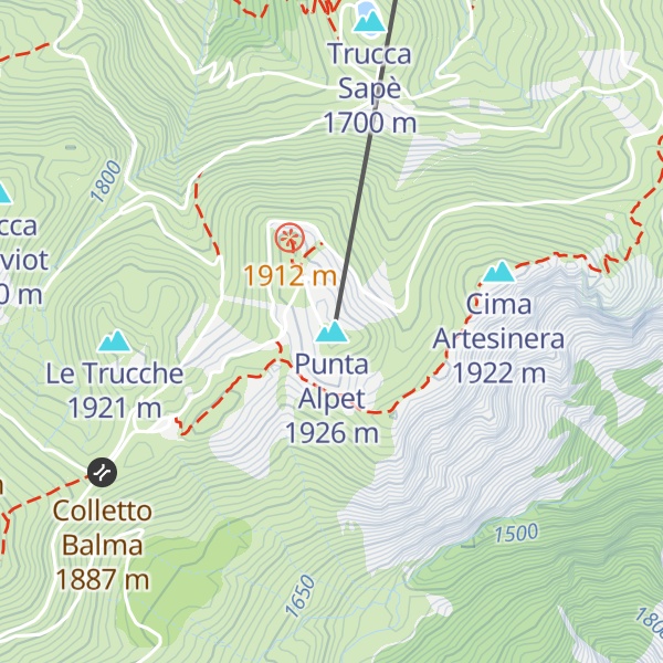 Map of Punta Alpet