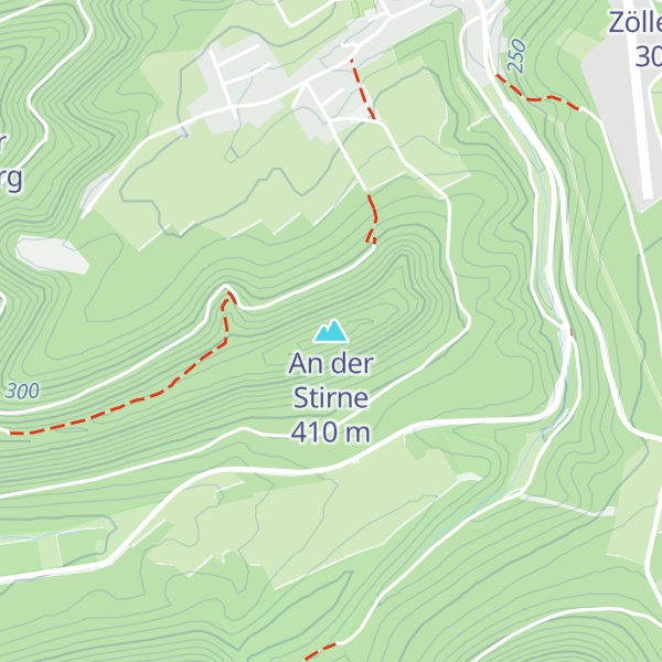 Map of An der Stirne