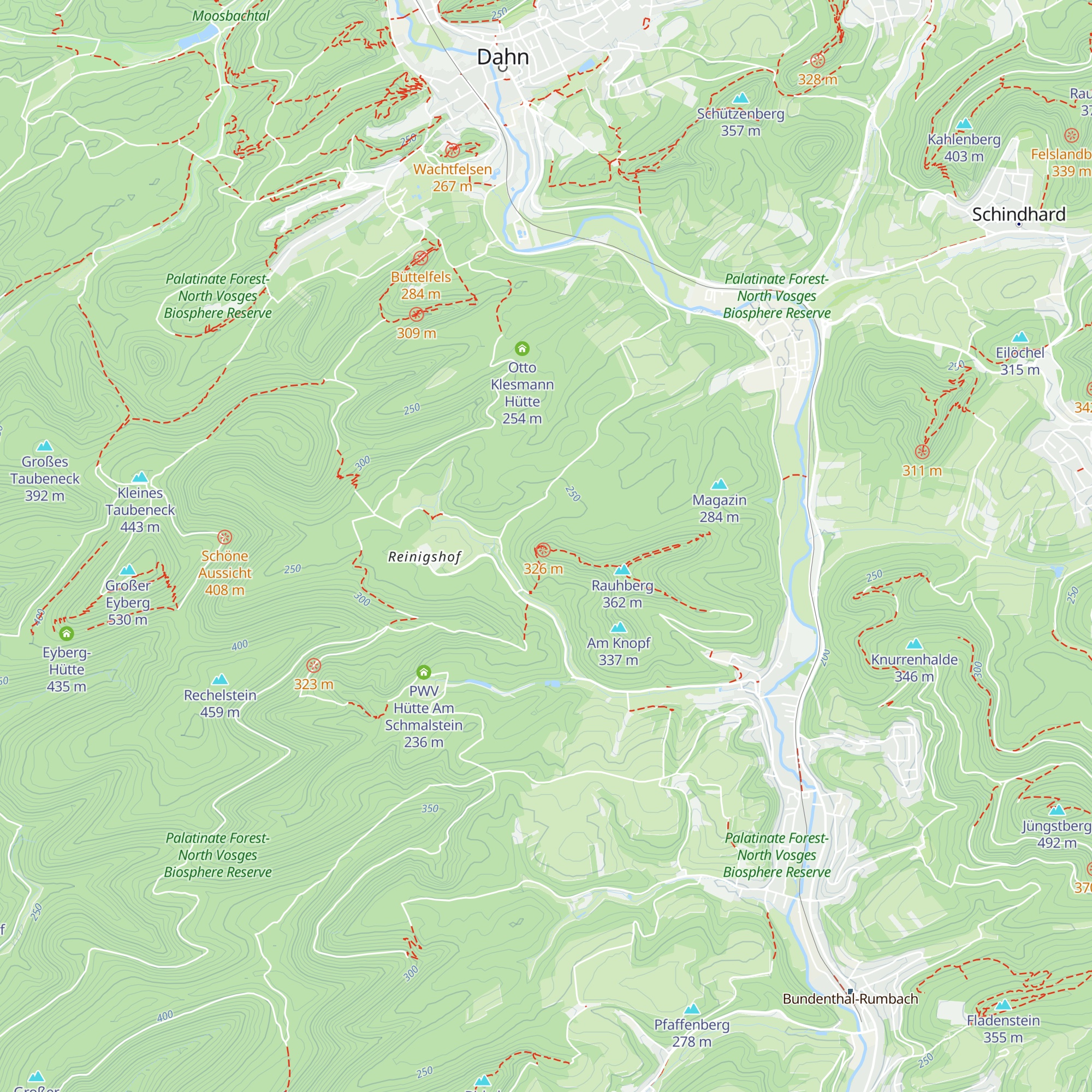 Kaiserslauterer Hütte DAV map