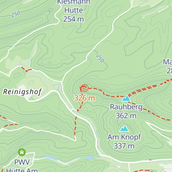 Map of Kaiserslauterer Hütte DAV