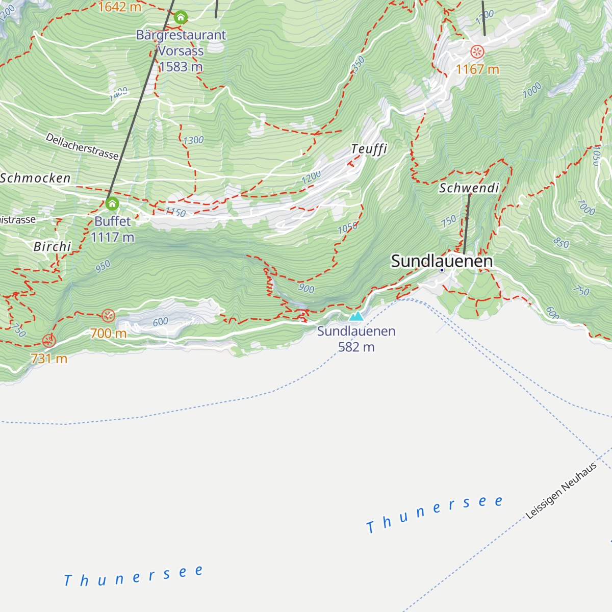 St.Beatushöhlen map