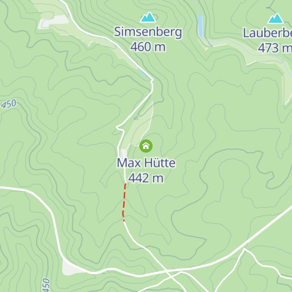 Map of Max Hütte