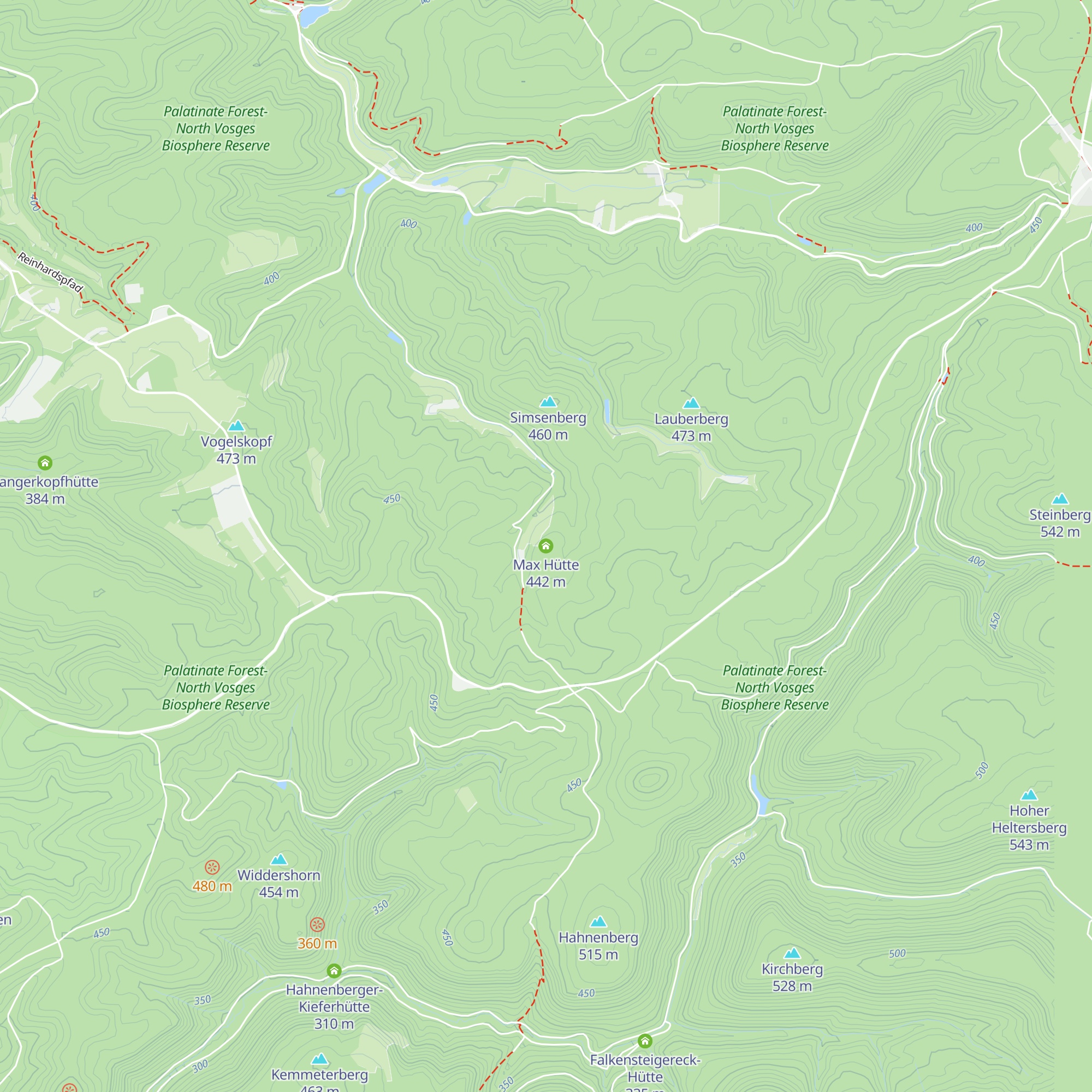 Max Hütte map