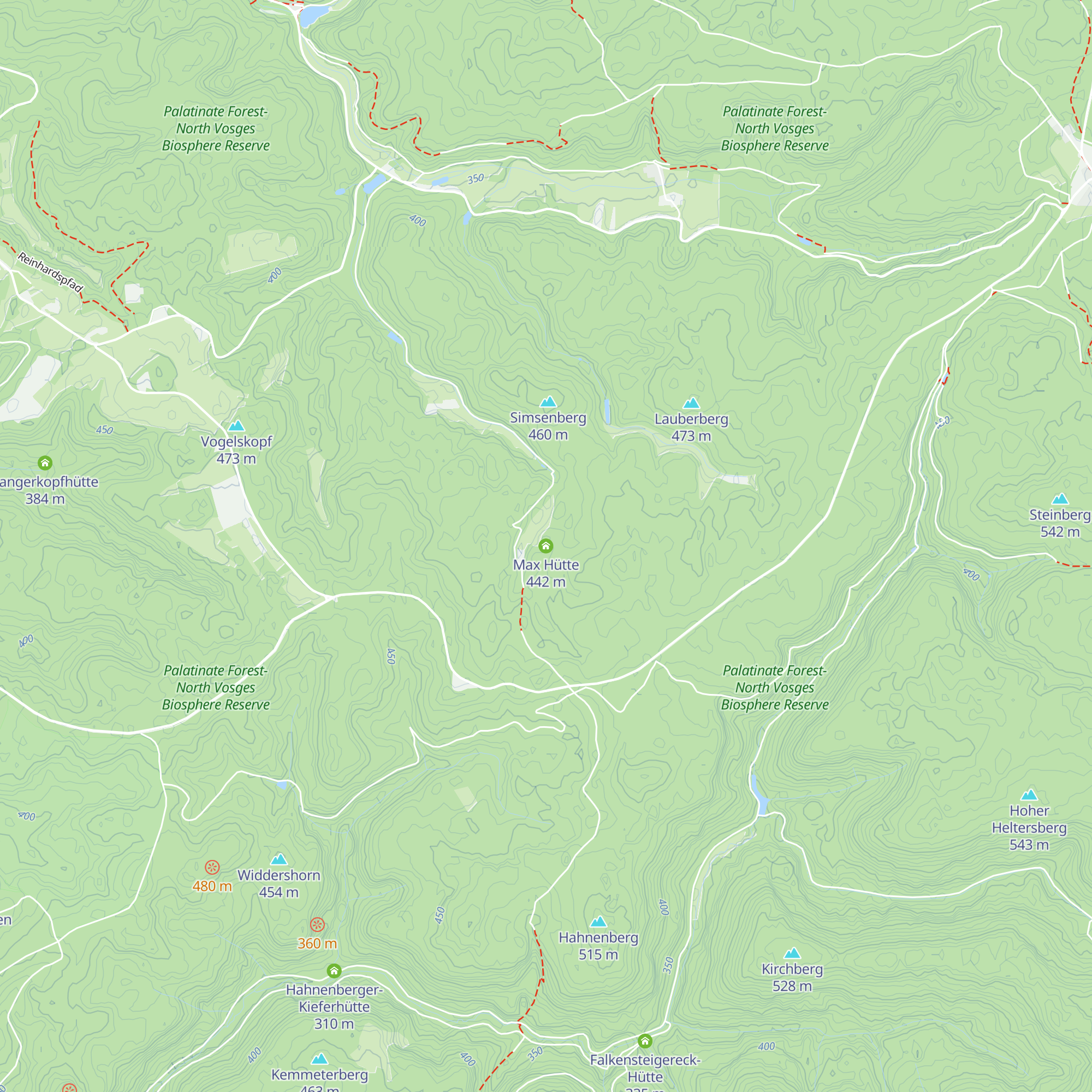 Max Hütte map