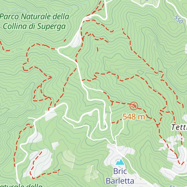 Map of Monte Cervet