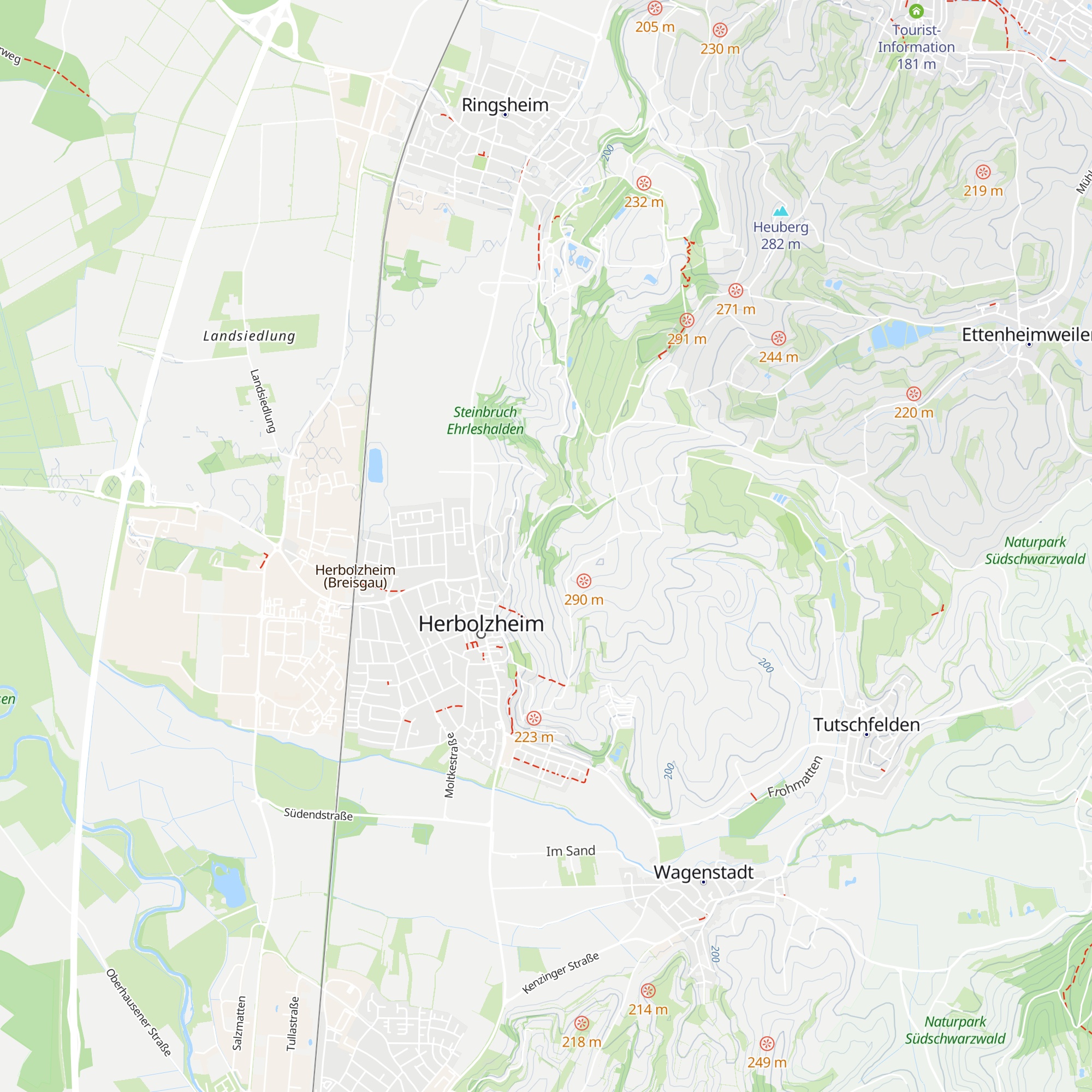 Hüttenbühl Rebhilsi map