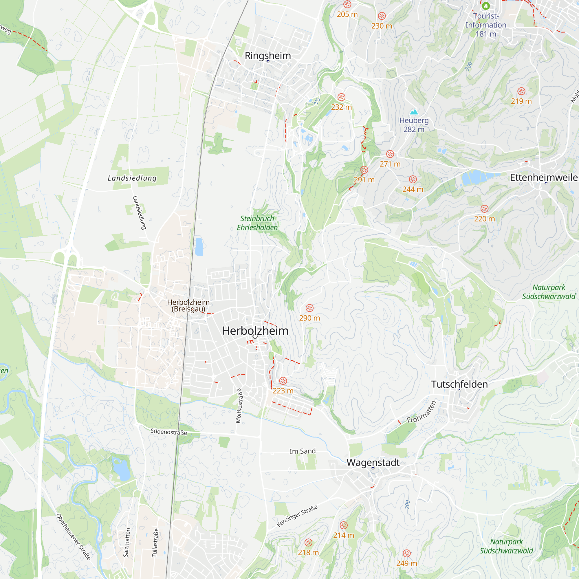 Hüttenbühl Rebhilsi map