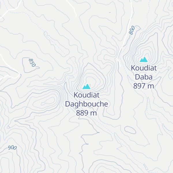 Map of Koudiat Daghbouche