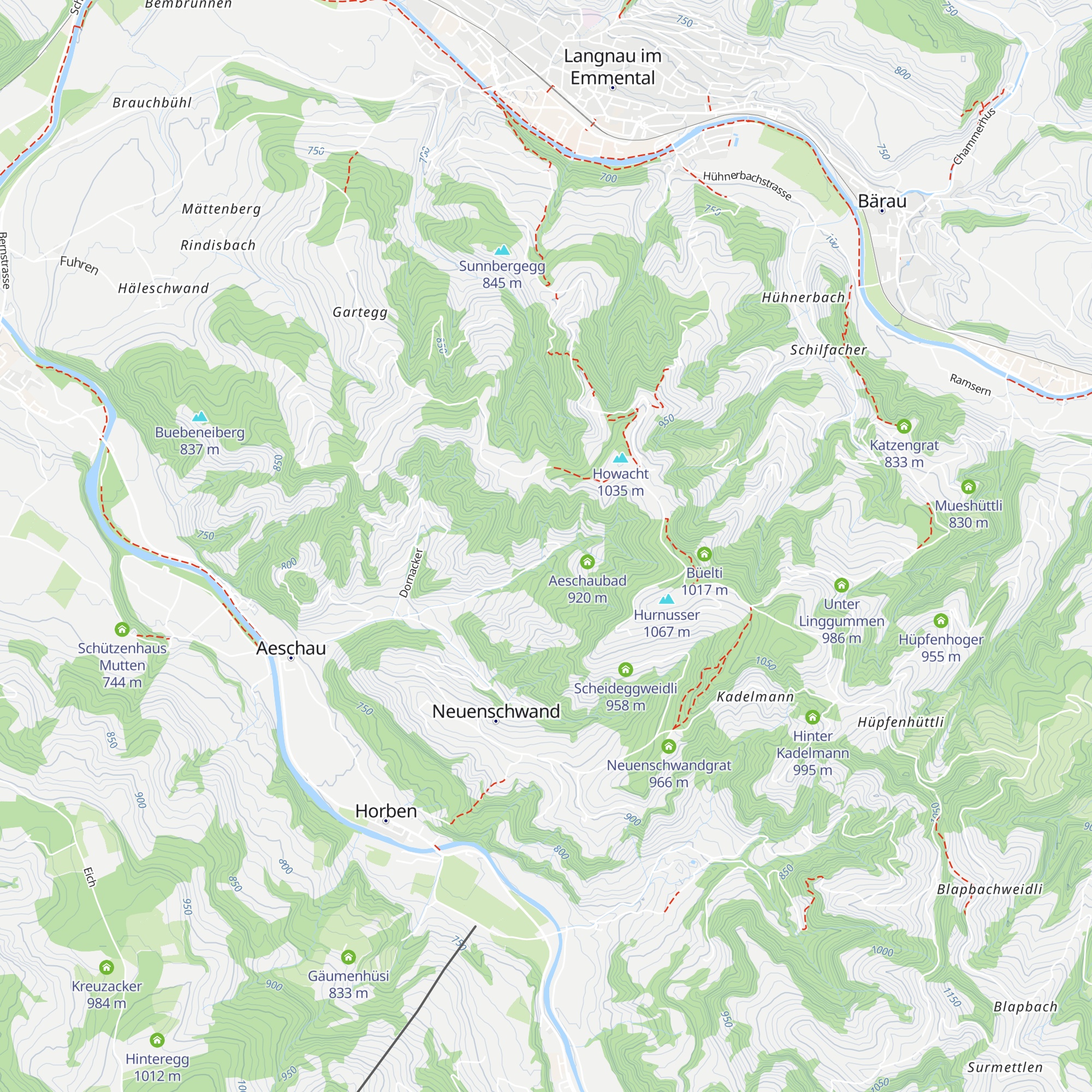 Aeschauboden map