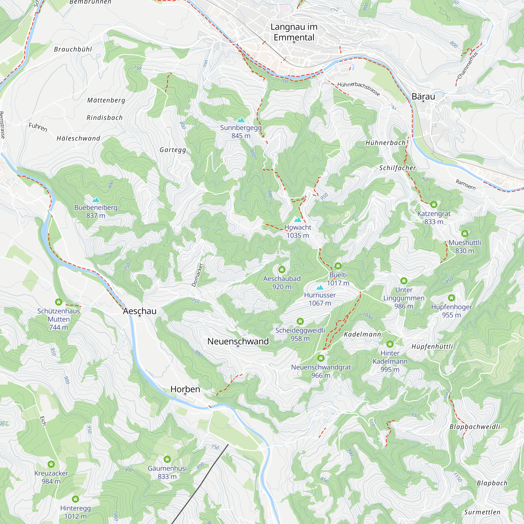 Aeschauboden map