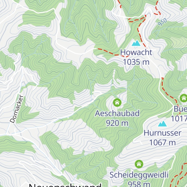Map of Aeschauboden