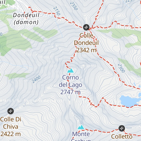 Map of Corno del Lago