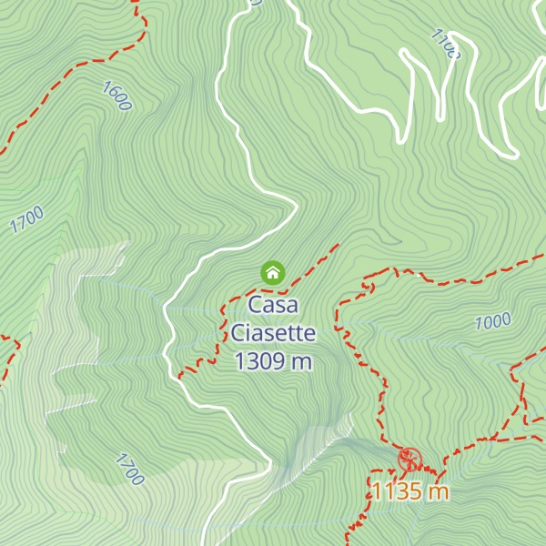 Map of Casa Ciasette