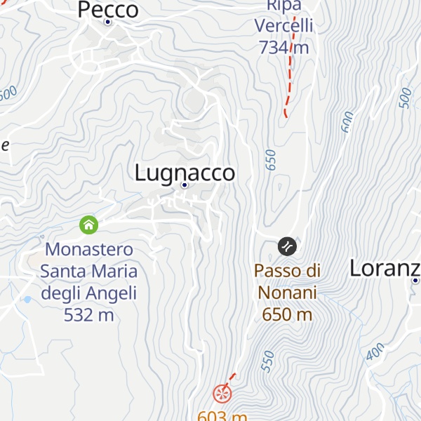 Map of EX Municipio di Lugnacco